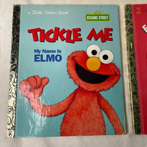 Elmo Little Golden Book Sesame Street Series Set 2 Childrens Stories u - Picture 3 of 14